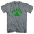 Michigan State Shamrock Womens Tri-Blend T-shirt - Athletic Grey