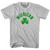 Michigan State Shamrock Cotton T-shirt-Cool Grey