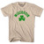 Wisconsin State Shamrock Cotton T-shirt - Creme