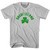 Rhode Island State Shamrock Cotton T-shirt - Cool Grey