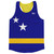 Curacao Country Flag Running Tank Top Racerback Track and Cross Country Singlet Jersey Made In USA - Blue Yellow Curacao Country Flag Running Tank Top Racerback Track and Cross Country Singlet Jersey Made In USA - Blue Yellow