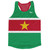 Suriname Country Flag Running Tank Top Racerback Track and Cross Country Singlet Jersey Made In USA - Green Red