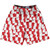 Tribe Malta Party Flags Lacrosse Shorts Made in USA - White Red Tribe Malta Party Flags Lacrosse Shorts Made in USA - White Red