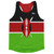 Kenya Country Flag Running Tank Top Racerback Track and Cross Country Singlet Jersey Made In USA-Black Red Green Kenya Country Flag Running Tank Top Racerback Track and Cross Country Singlet Jersey Made In USA-Black Red Green