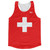 Switzerland Country Flag Running Tank Top Racerback Track and Cross Country Singlet Jersey Made In USA - Red White Switzerland Country Flag Running Tank Top Racerback Track and Cross Country Singlet Jersey Made In USA - Red White