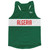 Algeria Country Finish Line Running Tank Top Racerback Track and Cross Country Singlet Jersey Made In USA - Green White