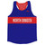 North Dakota Finish Line Running Tank Top Racerback Track and Cross Country Singlet Jersey Made In USA - Royal Blue