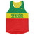 Senegal Country Finish Line Running Tank Top Racerback Track and Cross Country Singlet Jersey Made In USA-Red Yellow Green Senegal Country Finish Line Running Tank Top Racerback Track and Cross Country Singlet Jersey Made In USA-Red Yellow Green