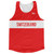 Switzerland Country Finish Line Running Tank Top Racerback Track and Cross Country Singlet Jersey Made In USA-Red White Switzerland Country Finish Line Running Tank Top Racerback Track and Cross Country Singlet Jersey Made In USA-Red White