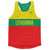 Lithuania Country Finish Line Running Tank Top Racerback Track and Cross Country Singlet Jersey Made In USA - Green Red Yellow