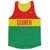 Guinea Country Finish Line Running Tank Top Racerback Track and Cross Country Singlet Jersey Made In USA-Red Green Yellow