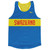 Swaziland Country Finish Line Running Tank Top Racerback Track and Cross Country Singlet Jersey Made In USA - Blue Yellow