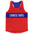 Taiwan Chinese Taipei Country Finish Line Running Tank Top Racerback Track and Cross Country Singlet Jersey Made In USA - Red Blue Taiwan Chinese Taipei Country Finish Line Running Tank Top Racerback Track and Cross Country Singlet Jersey Made In USA - Red Blue