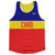 Chad Country Finish Line Running Tank Top Racerback Track and Cross Country Singlet Jersey - Blue Yellow Red