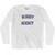 Rugby Addict Adult Cotton Long Sleeve T-shirt - White