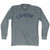 Lahore Vintage Adult Tri-Blend Long Sleeve T-shirt - Athletic Grey