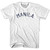 Manila Vintage Womens Cotton T-shirt - White