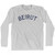 Beirut Vintage Adult Cotton Long Sleeve T-shirt - Grey Heather