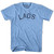 Laos Vintage City Adult Tri-Blend T-shirt - Athletic Blue