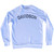 DAVIDSON Adult Tri-Blend Sweatshirt - White