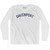 DAVENPORT Adult Cotton Long Sleeve T-shirt - White