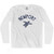 Newport Beach Sea Turtle Adult Cotton Long Sleeve T-shirt - White