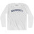 DAUGHERTY Adult Cotton Long Sleeve T-shirt - White
