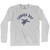 Lunada Bay Beach Sea Turtle Adult Cotton Long Sleeve T-shirt - Grey Heather