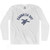 Kauna'oa Bay Beach Sea Turtle Adult Cotton Long Sleeve T-shirt - White
