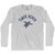 Tiger Beach Sea Turtle Adult Cotton Long Sleeve T-shirt - Grey Heather
