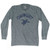 Ogunquit Beach Sea Turtle Adult Tri-Blend Long Sleeve T-shirt - Athletic Grey