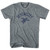 Seychelles Beach Sea Turtle Adult Tri-Blend T-shirt - Athletic Grey