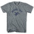 Barnes Bay Beach Sea Turtle Adult Tri-Blend T-shirt - Athletic Grey