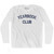 Yearbook Club Adult Cotton Long Sleeve T-shirt - White