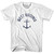 West Virginia State Anchor Home Cotton Youth T-shirt - White