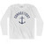 Connecticut State Anchor Home Cotton Adult Long Sleeve T-shirt - White
