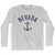 Nevada State Anchor Home Cotton Adult Long Sleeve T-shirt - Grey Heather