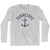 Tennessee State Anchor Home Cotton Adult Long Sleeve T-shirt - Grey Heather