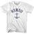 Hawaii State Anchor Home Cotton Womens T-shirt - White