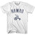 Hawaii State Tricycle Womens Cotton T-shirt - White