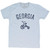 Georgia State Tricycle Adult Tri-Blend T-shirt - Athletic White