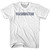 Washington State Stencil Adult Cotton T-shirt - White