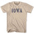 Iowa State Stencil Adult Cotton T-shirt - Creme