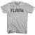 Florida State Stencil Womens Cotton T-shirt - Grey Heather