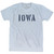 Iowa State Stencil Adult Tri-Blend T-shirt - Athletic White