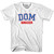 Dominican Republic DOM Soccer Country Code T-shirt - White