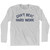 Can't Beat Hard Work Adult Cotton Long Sleeve T-shirt - Grey Heather