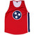 Tennesse Flag Sport Tank Made In USA - Red White Blue