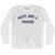 Hope And A Prayer Adult Cotton Long Sleeve T-shirt - White