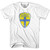 Sweden Sverige Crest T-shirt-Adult - White